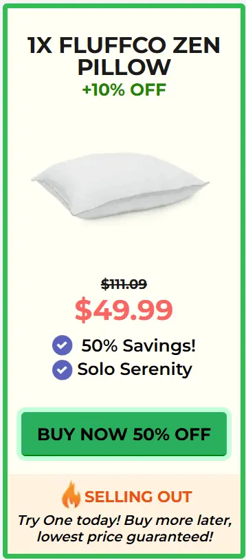 FluffCo Zen Pillow 10