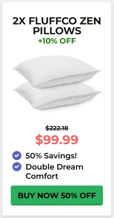 FluffCo Zen Pillow 12